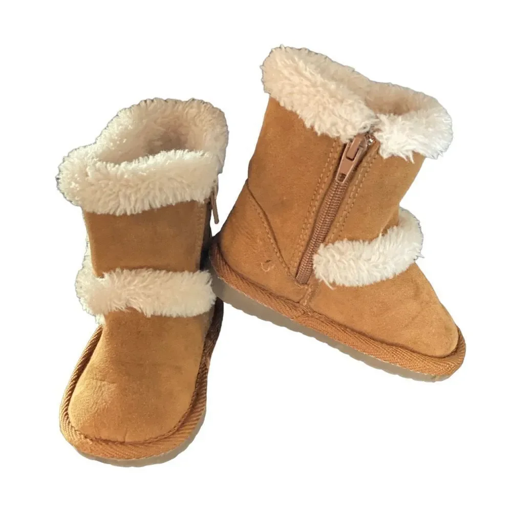 Teeny Toes Myra Cognac Boots